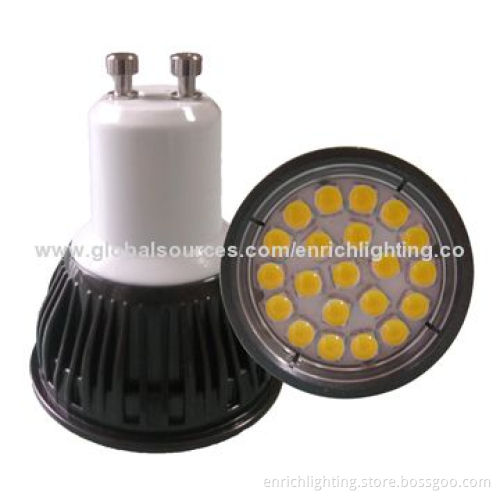 4W SMD GU10 LED Spotlights, Made of Aluminum Housing with 85 to 265V AC Input VoltageNew
